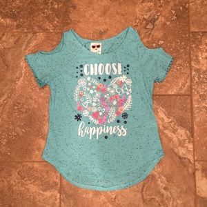 Belle Du Jour girl’s size Large cold shoulder top